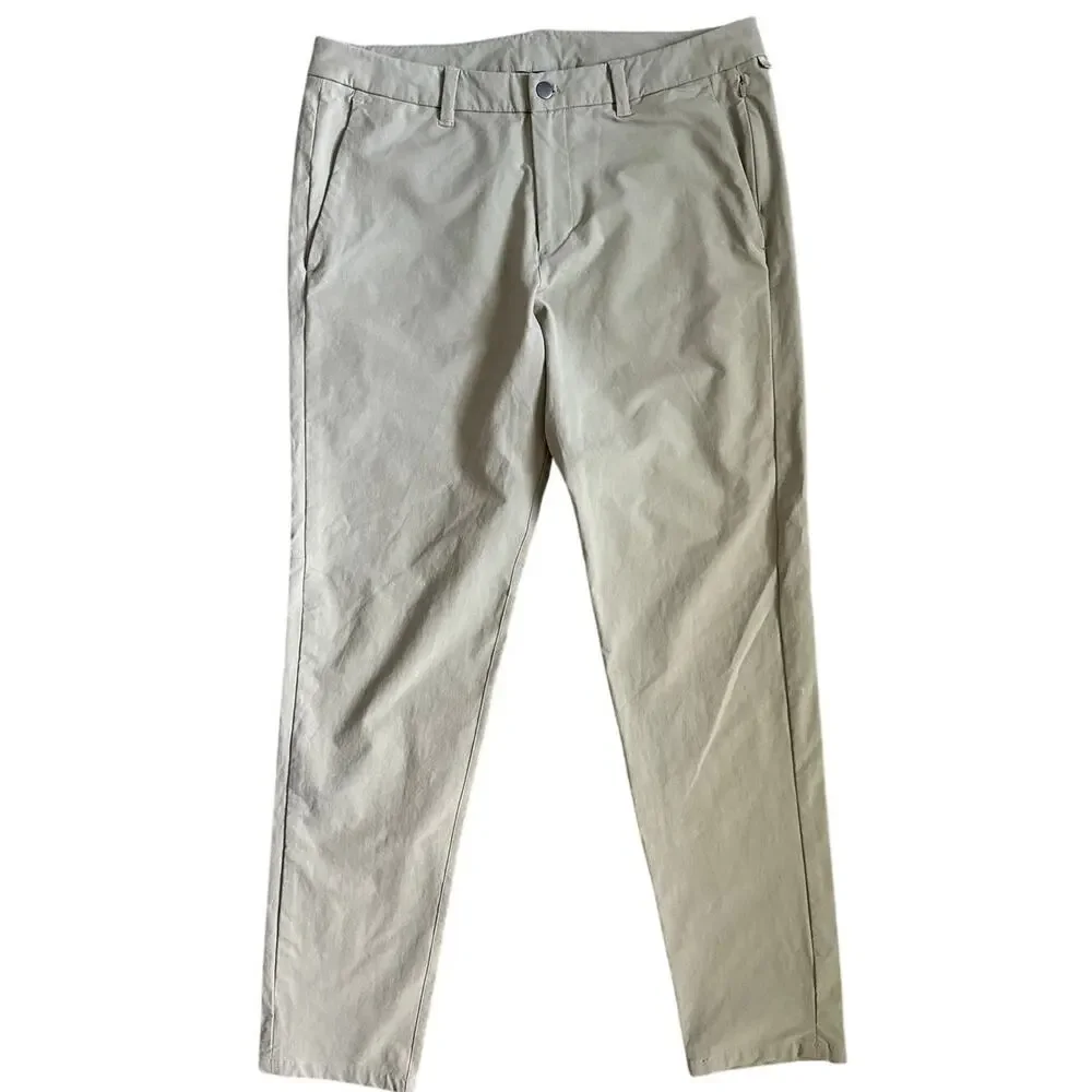 Lululemon Commission Pant Slim *Novelty Canvas in Tofino Sand Size 36